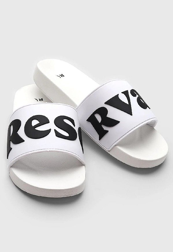 CHINELO SLIDE RESERVA LOGO - BRANCO