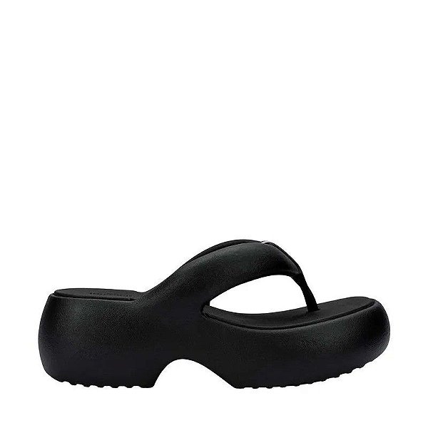 SANDALIA MELISSA FREE FUZZY PLATFORM - PRETO