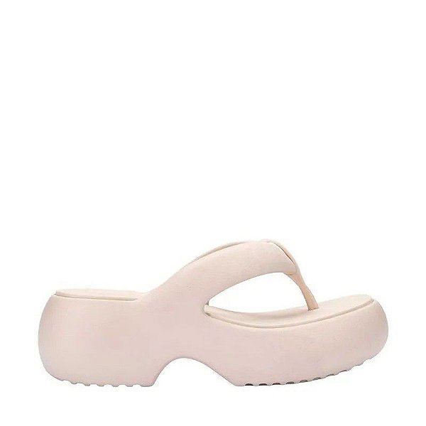 SANDALIA MELISSA FREE FUZZY PLATFORM - BEGE