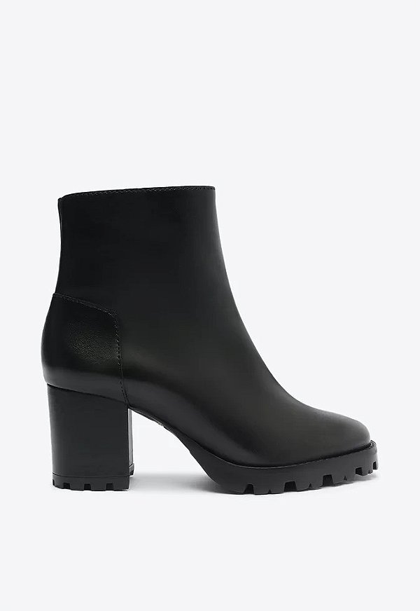 BOTA SCHUTZ CANO BAIXO COURO - PRETA