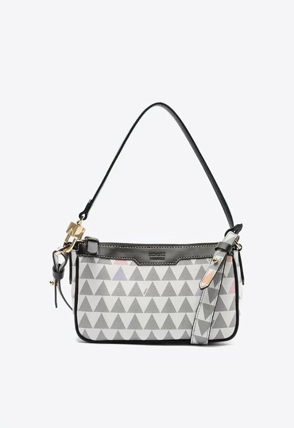 BOLSA SCHUTZ TIRACOLO EMMY TRIANGLE PEQUENA - BRANCA