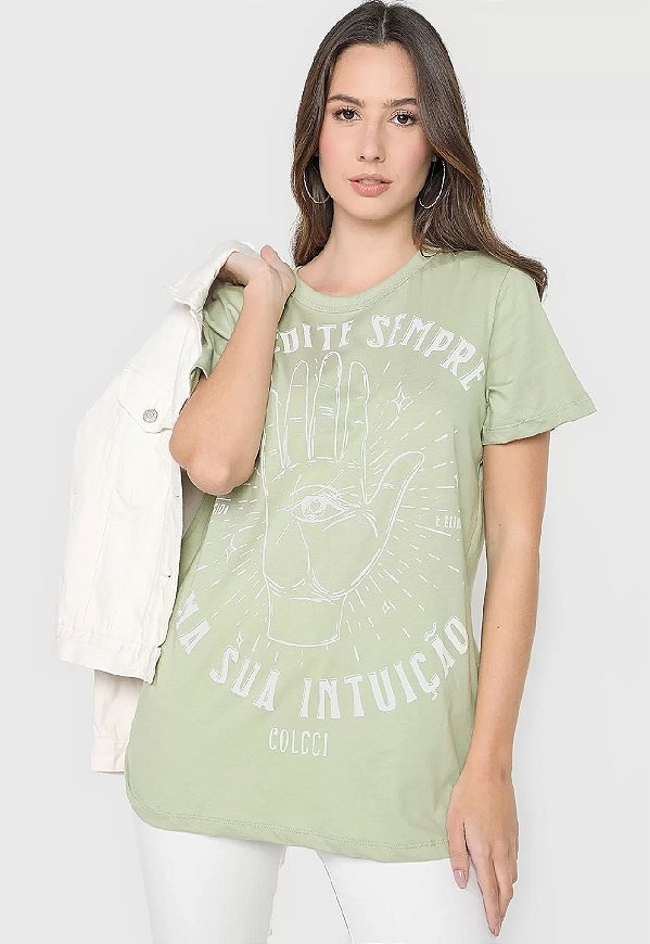 CAMISETA COLCCI - VERDE JACUIPE
