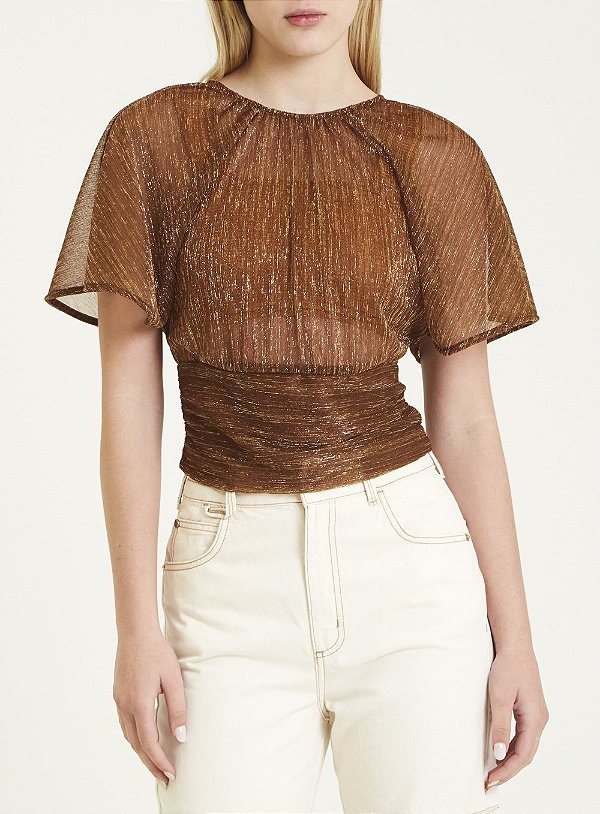 BLUSA FORUM METALIZADA