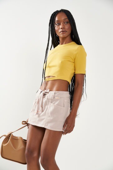 BLUSA COLCCI CANELADA - AMARELO MURICI