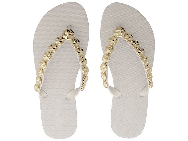 CHINELO BRIZZA METALIZADO - BRANCO