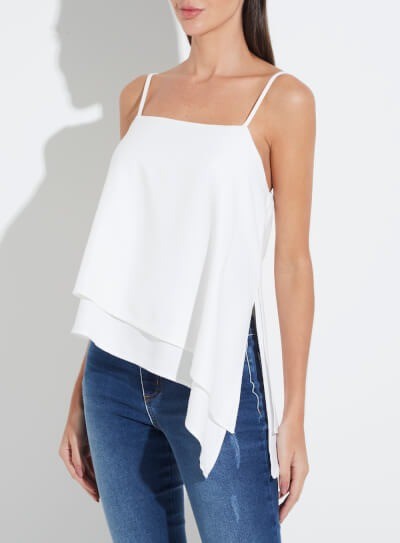 BLUSA COM SOBREPOSIÇÃO ASSIMETRICA - OFF SHELL