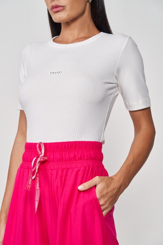 BLUSA COLCCI CANELADA - OFF SHELL