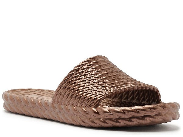 CHINELO SLIDE BRIZZA MARROCOS LA SIRENE -COFFE METAL