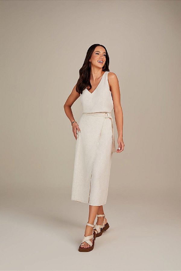 REGATA RAMO SELVAGEM CURTA CORTE RETO-OFF WHITE