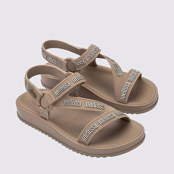 MELISSA STRIPES M LOVER - BEGE PRATA
