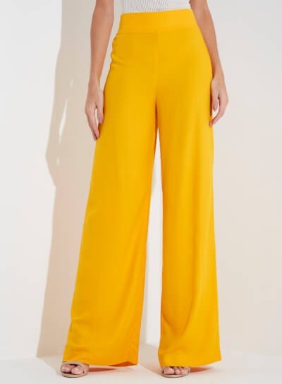 CALÇA FORUM ALFAIATARIA AMPLA- AMARELO NAVAJO