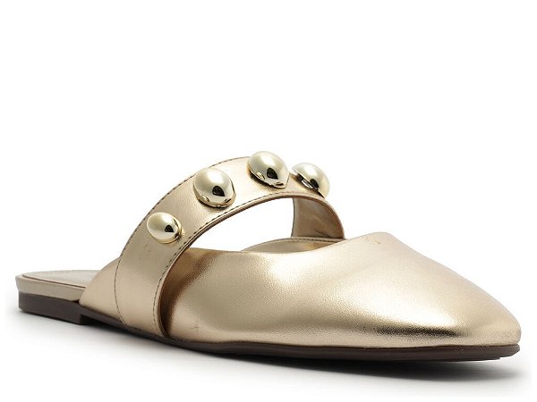 MULE ANACAPRI MAXI TACHA- DOURADA