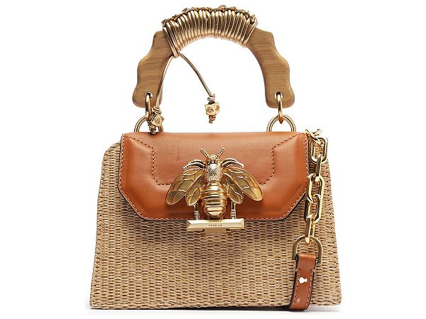 BOLSA SCHUTZ BELIEVE  PEQUENA PALHA NATURAL