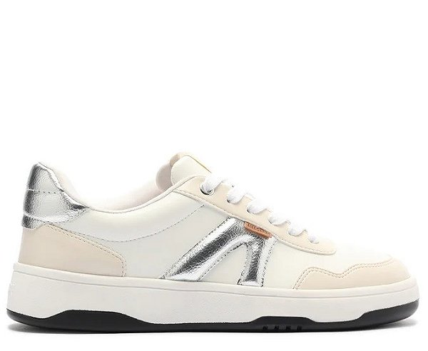 TÊNIS ANACAPRI BRANCO E PRATA BRANCO