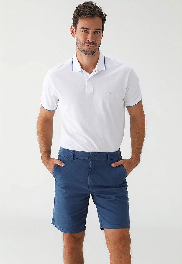 BERMUDA ARAMIS CHICO COLOR ESSENCIAL - INDIGO