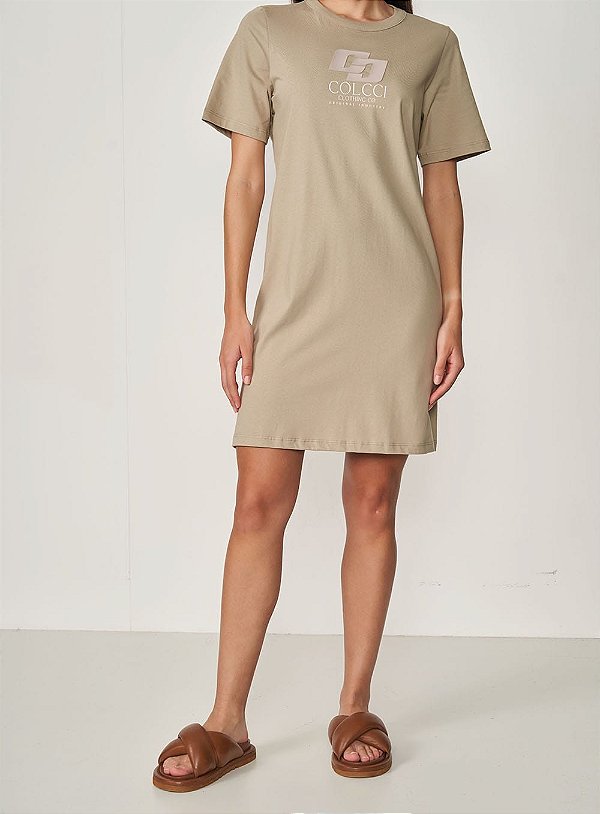 VESTIDO COLCCI BEGE