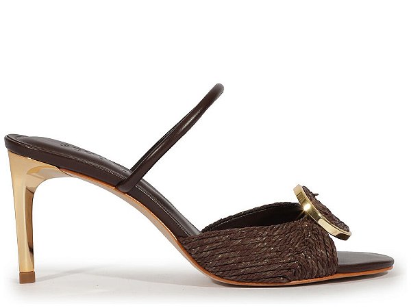 MULE SCHUTZ DELUXE NAPPA -CINANMON COFFEE