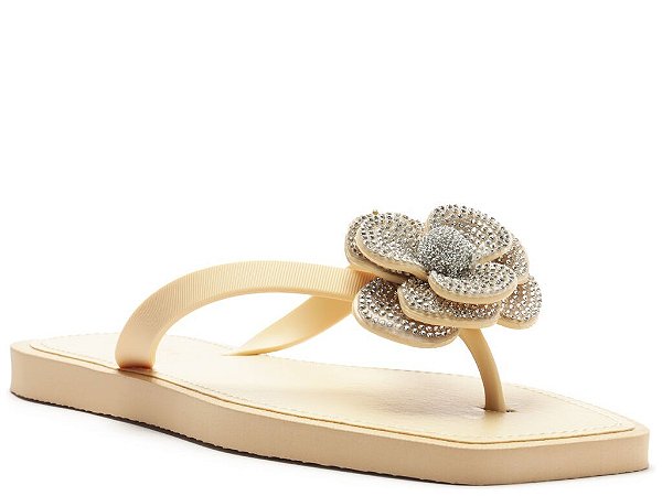 CHINELO BRIZZA TIRA FINE FLOR- AREIA