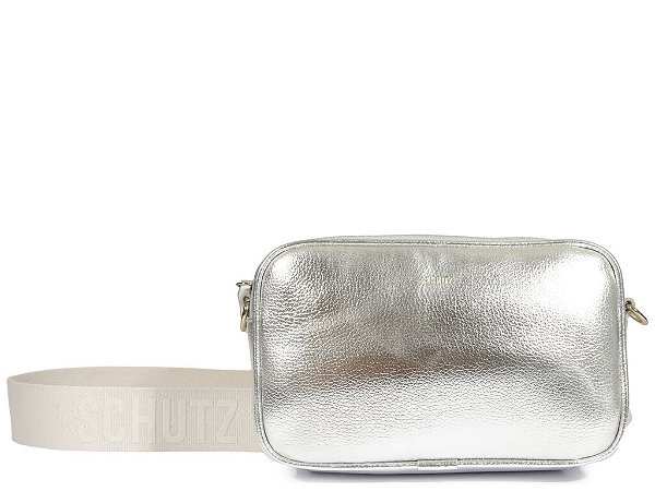 BOLSA SCHUTZ MEDIA NATALIE 007 PRATA PRATA