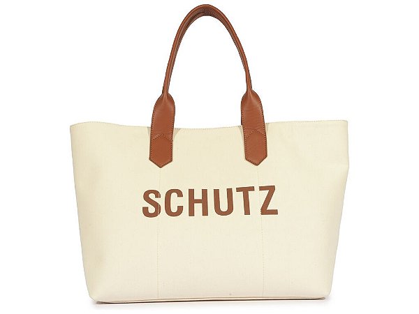 BOLSA SCHUTZ GRANDE LONA GIFTS ANTEC CRU CUOIO