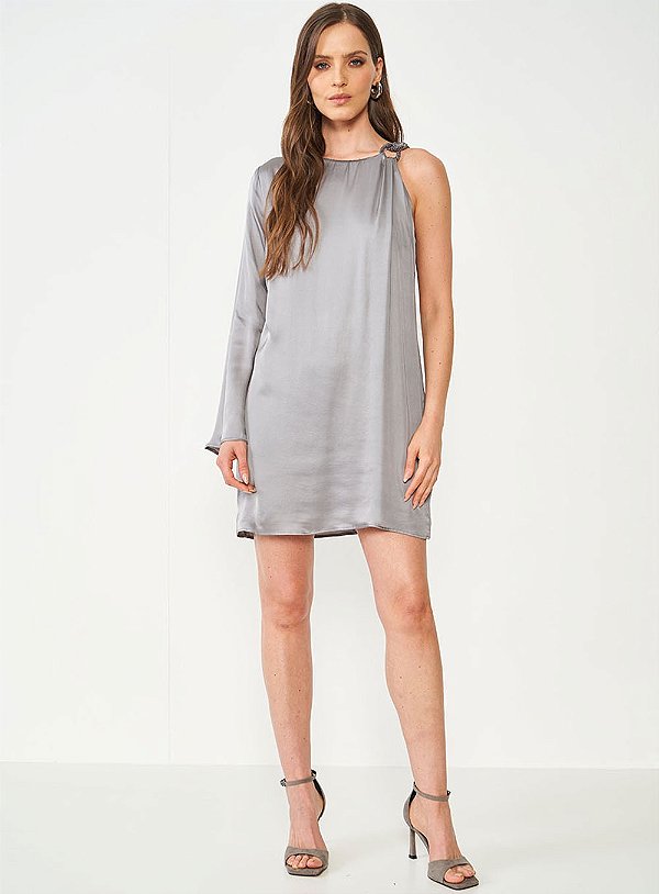 VESTIDO COLCCI CINZA ALITA