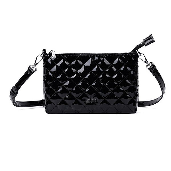 CLUTCH SANTA LOLLA VERNIZ PRETO