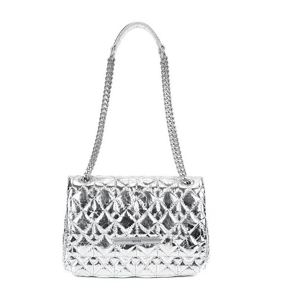 BOLSA SANTA LOLLA METAL CRINKLE PRATA 2 PRATA PRATA