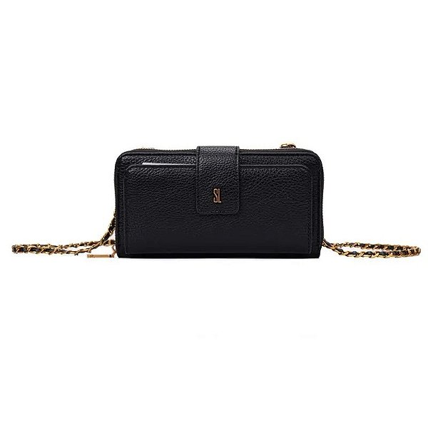 CARTEIRA SANTA LOLLA FLOATER PRETO PRETO