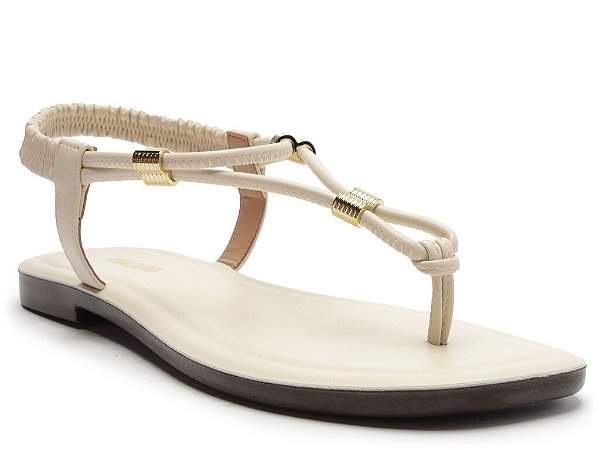 SANDALIA SLIM ANA CAPRI ELASTICO COMFY BRANCA
