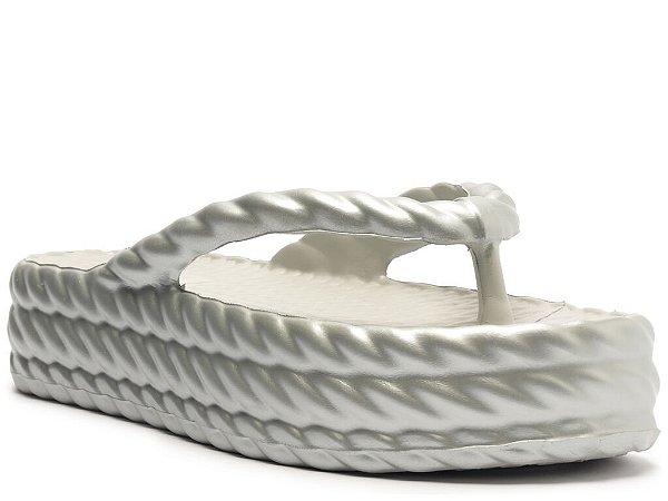 SANDALIA BRIZZA FLATFORM MARROCOS MID METALIZADO