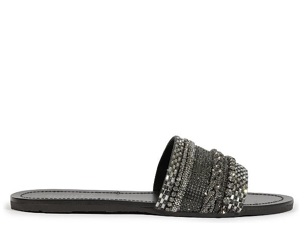 RASTEIRA SCHUTZ SLIDE BRILHO PRETA