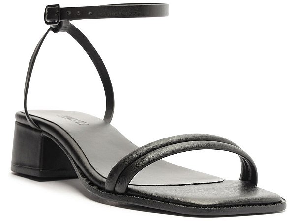 SANDALIA ANACAPRI SALTO BLOCO SANTORINE PRETA PRETO