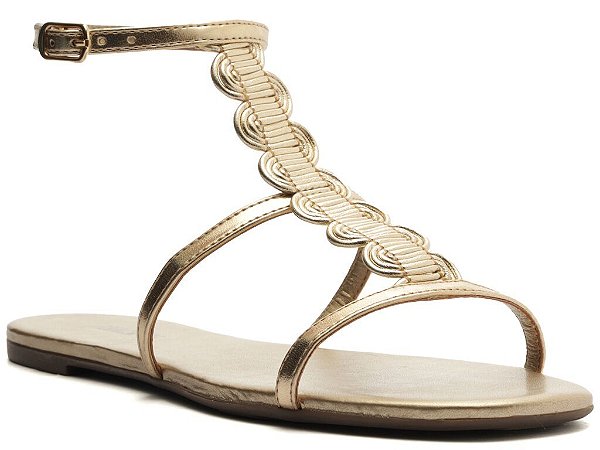 RASTEIRA ANA CAPRI ONDULADA PLATINO DOURADA