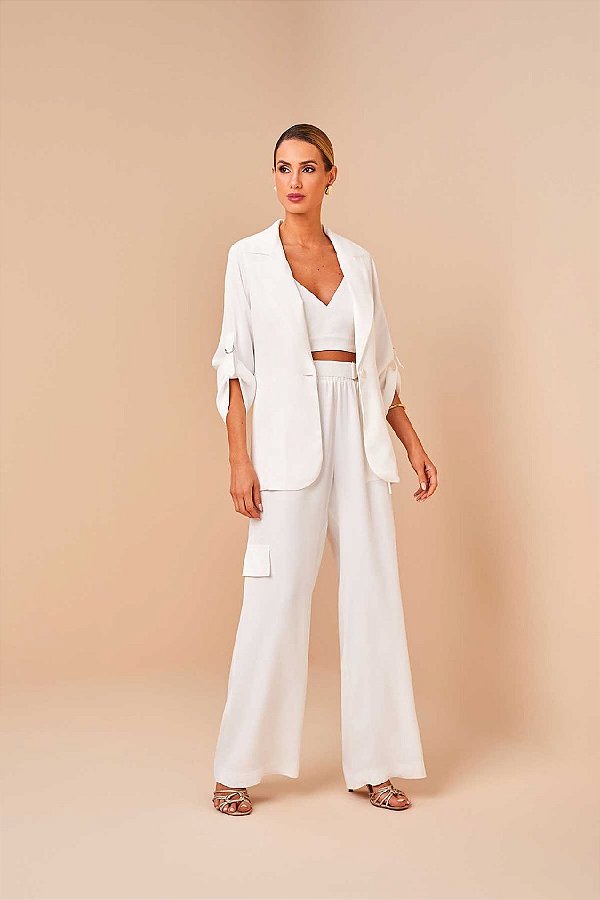 TOP RAMO SELVAGEM DE ALCA CREPE DE VISCOSE ACETINADA