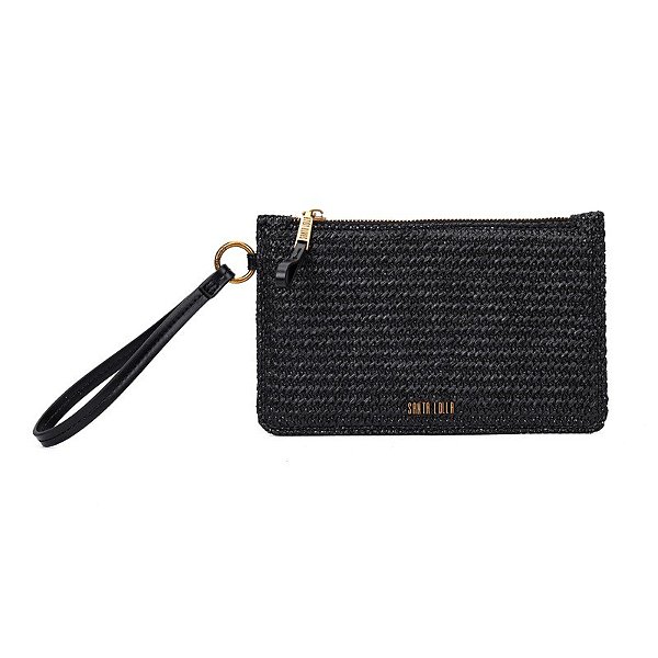 CLUTCH SANTA LOLLA TRAMADO PRETO