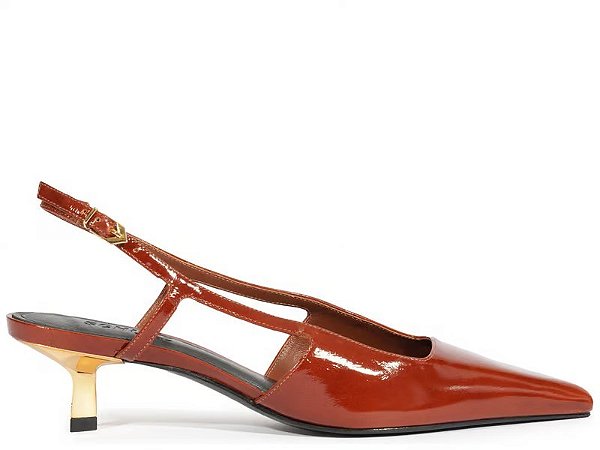 SCARPIN SCHUTZ SLINGNACK-MARROM