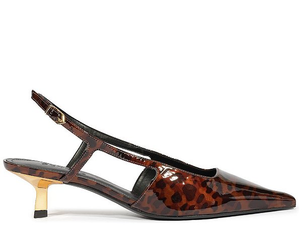 SCARPIN SCHUTZ SLINGBACK -ANIMAL PRINT