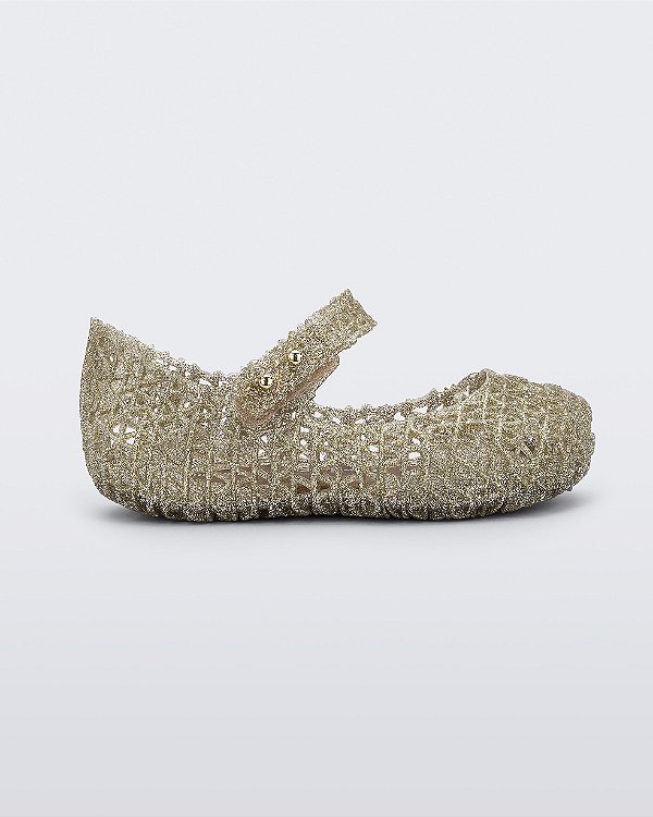 SANDÁLIA MINI MELISSA CAMPANA PAPEL BABY - DOURADA