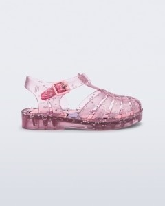 SANDÁLIA MINI MELISSA POSSESSION SHINY - ROSA GLITTER