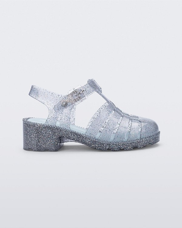 SANDÁLIA MINI MELISSA POSSESSION HEEL - VIDRO GLITTER