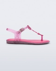 SANDÁLIA MINI MELISSA SOLAR INFANTIL - ROSA GLITTER