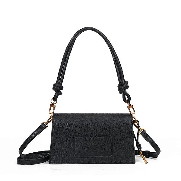 BOLSA SANTA LOLLA MÉDIA FLOATER PRETA DUAS ALÇAS