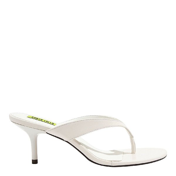 MULE SANTA LOLLA COURO PELICA - OFF WHITE