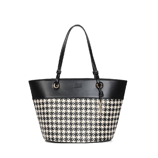 BOLSA SANTA LOLLA TRAMADO - PRETO