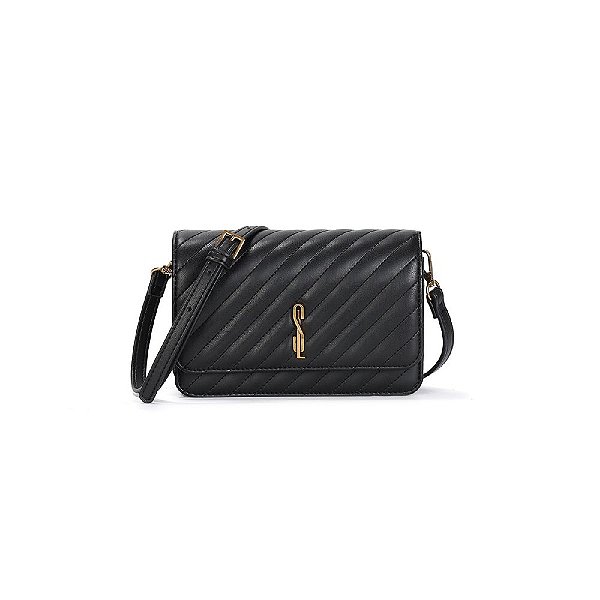 BOLSA SANTA LOLLA SOFT TRANSVERSAL - PRETO