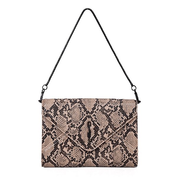 BOLSA SANTA LOLLA CLUTCH ENVELOPE - ANIMAL PRINT COBRA