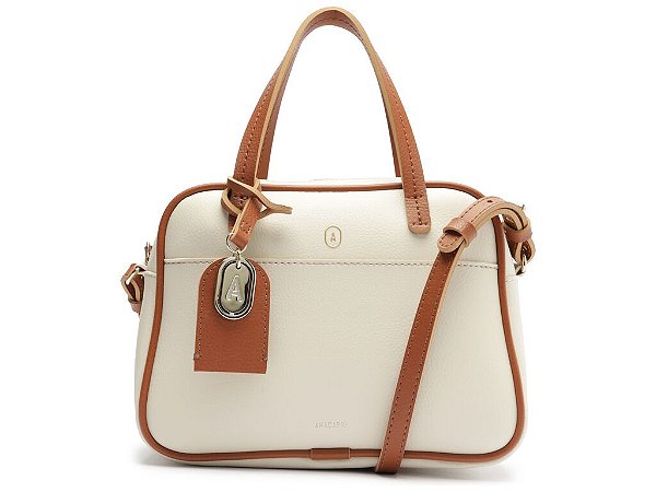 BOLSA ANACAPRI FOLK - CREME