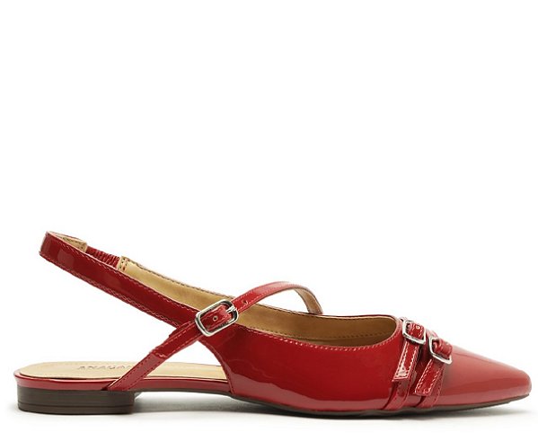SAPATILHA ANACAPRI SLINGBACK - VERMELHO