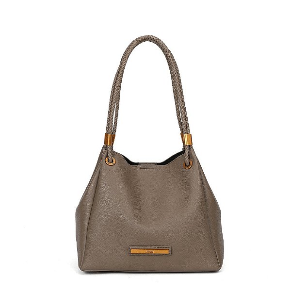 BOLSA SANTA LOLLA FLOATER ALÇA DE OMBRO - CINZA