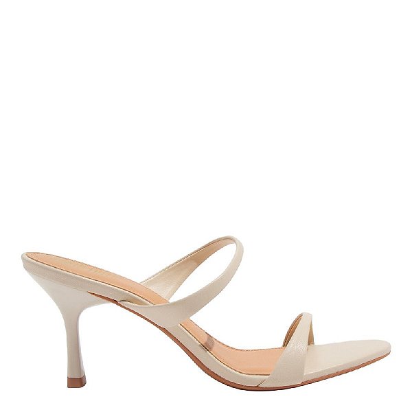MULE SANTA LOLLA COURO PELICA SOFT - OFF WHITE
